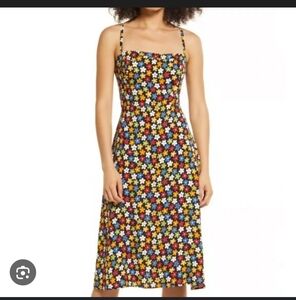 Reformation Colorful Floral A-Line Skirt